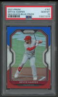 Bryce Harper 2021 Panini Prizm Red White Blue #187 (PSA 10) at PristineAuction.com