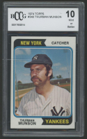 Thurman Munson 1974 Topps #340 (BCCG 10) at PristineAuction.com