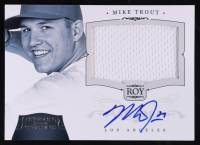 Mike Trout 2012 Panini National Treasures Jersey Autograph #199 #73/99 at PristineAuction.com