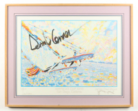 Dennis Conner Signed "America's Cup XXVII" Custom Framed James Brown Art Print Display (JSA) at PristineAuction.com