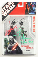 Hayden Christensen & Temuera Morrson Signed "Star Wars" Darth Vader & Boba Fett Keychain Action Figures (JSA) at PristineAuction.com