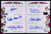 Al Kaline / Brooks Robinson / Pete Rose / Stan Musial / Whitey Ford / Yogi Berra 2019 Panini National Treasures Decades Signatures Booklets #3 #3/5 at PristineAuction.com