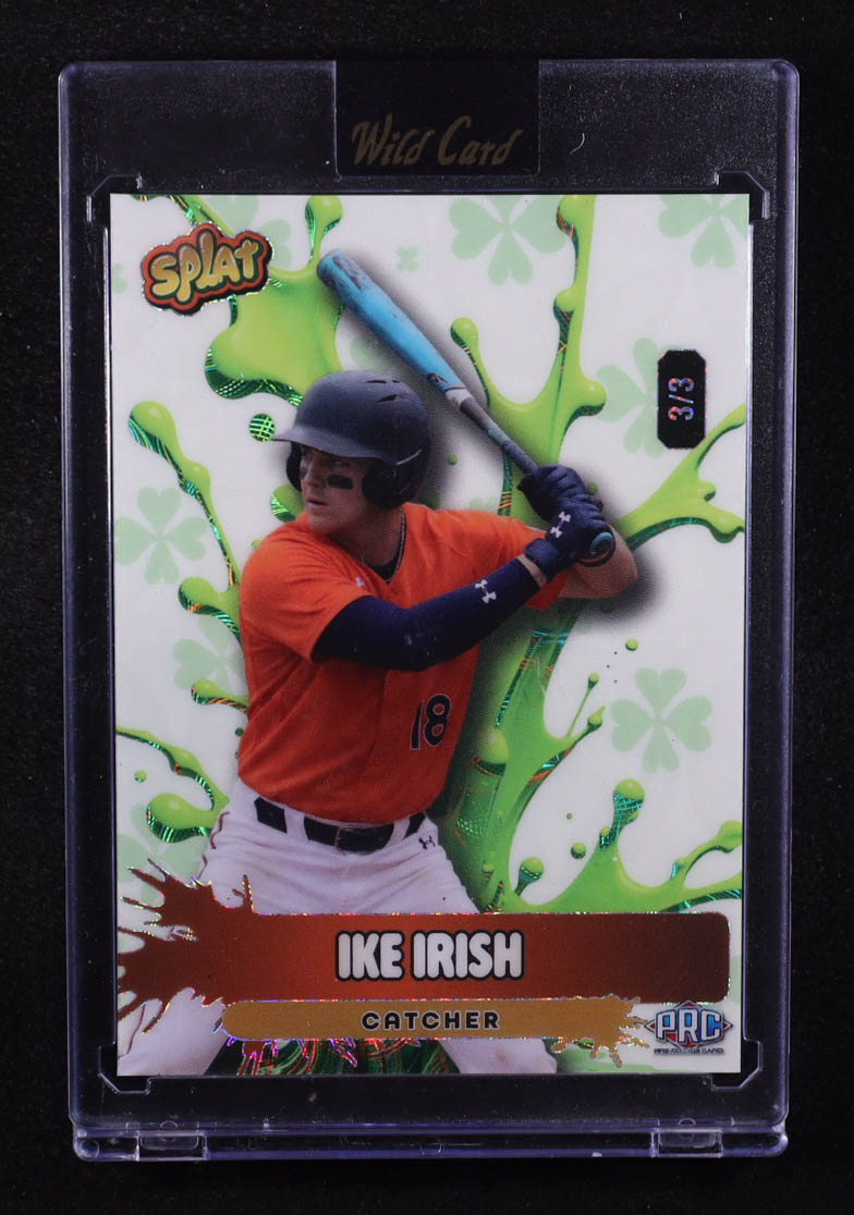 Ike Irish 2026 Wild Card Splat Lime Green Scope #II RC #3/3 at PristineAuction.com Ike Irish 2026 Wild Card Splat Lime Green Scope #II RC #3/3 at PristineAuction.com