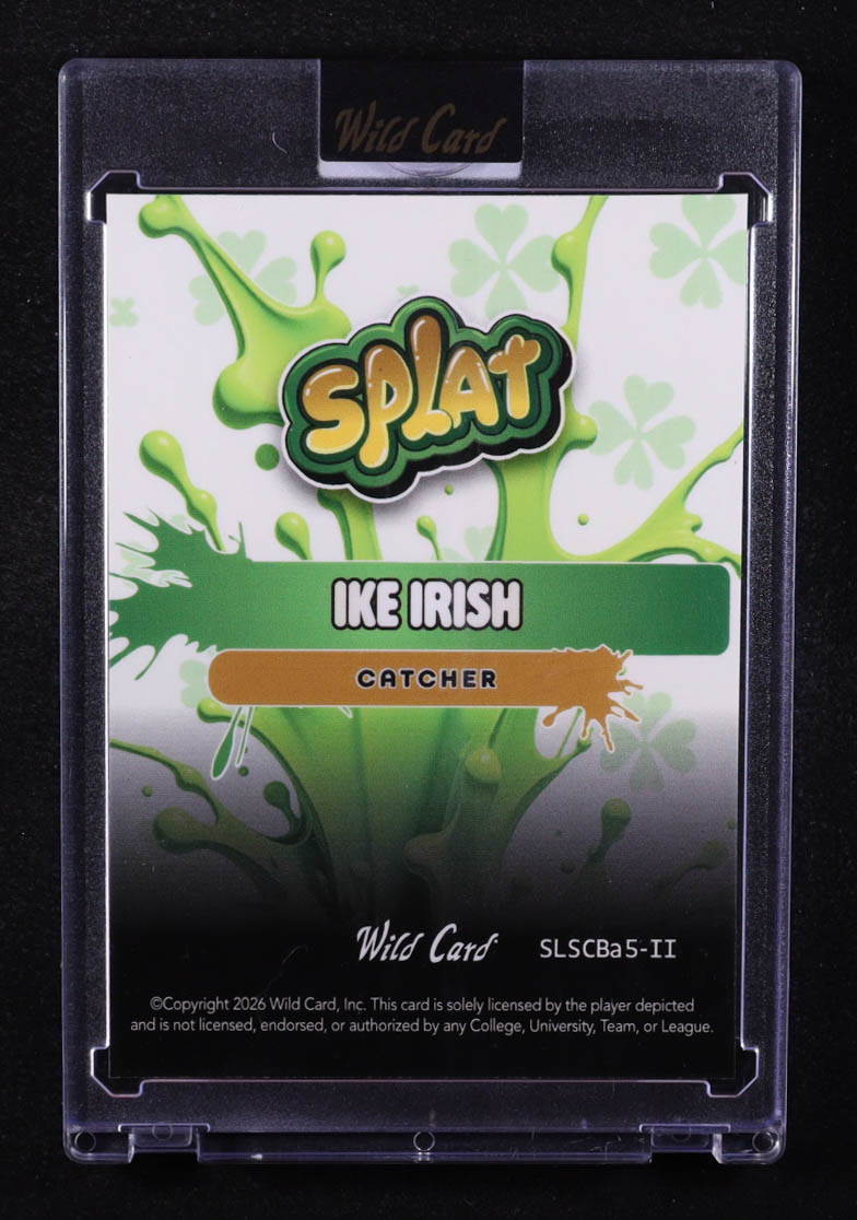 Ike Irish 2026 Wild Card Splat Lime Green Scope #II RC #3/3 at PristineAuction.com Ike Irish 2026 Wild Card Splat Lime Green Scope #II RC #3/3 at PristineAuction.com