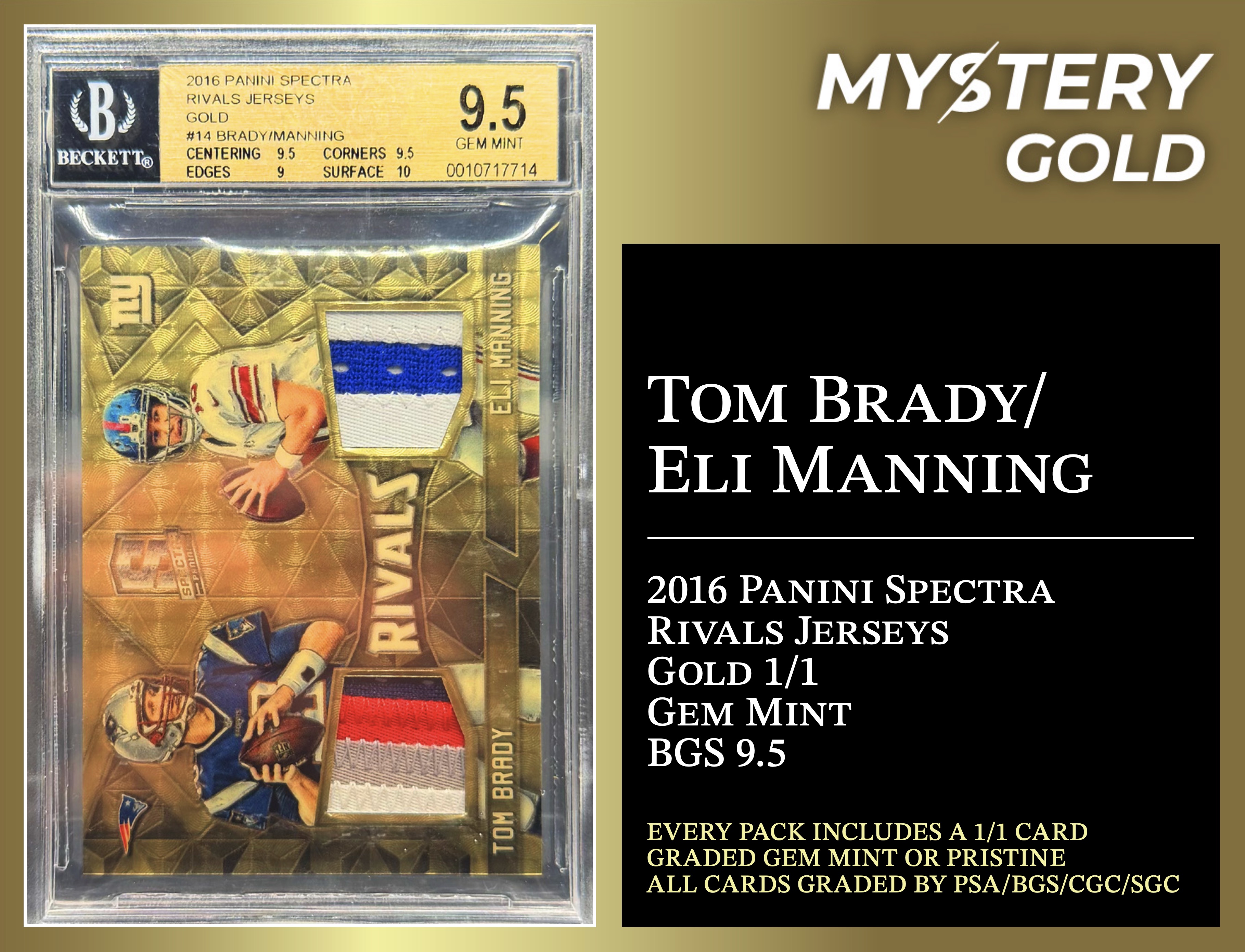 Mystery Gold Presents One Of One Mystery Box / Pack Series 2 - Contains (1) #1/1 PSA/BGS/CGC/SGC Gem Mint Or Pristine! at PristineAuction.com Mystery Gold Presents One Of One Mystery Box / Pack Series 2 - Contains (1) #1/1 PSA/BGS/CGC/SGC Gem Mint Or Pristine! at PristineAuction.com