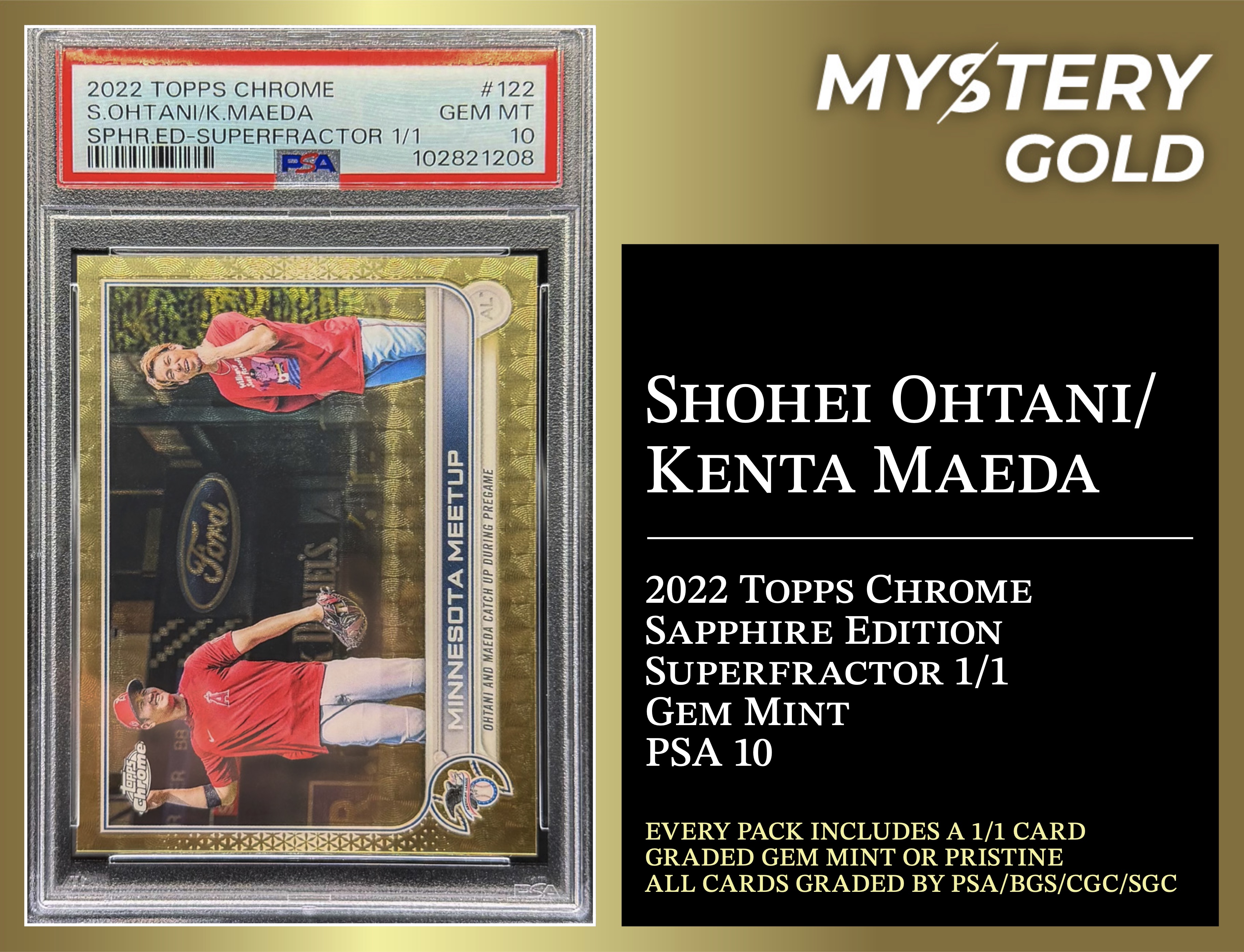 Mystery Gold Presents One Of One Mystery Box / Pack Series 2 - Contains (1) #1/1 PSA/BGS/CGC/SGC Gem Mint Or Pristine! at PristineAuction.com Mystery Gold Presents One Of One Mystery Box / Pack Series 2 - Contains (1) #1/1 PSA/BGS/CGC/SGC Gem Mint Or Pristine! at PristineAuction.com