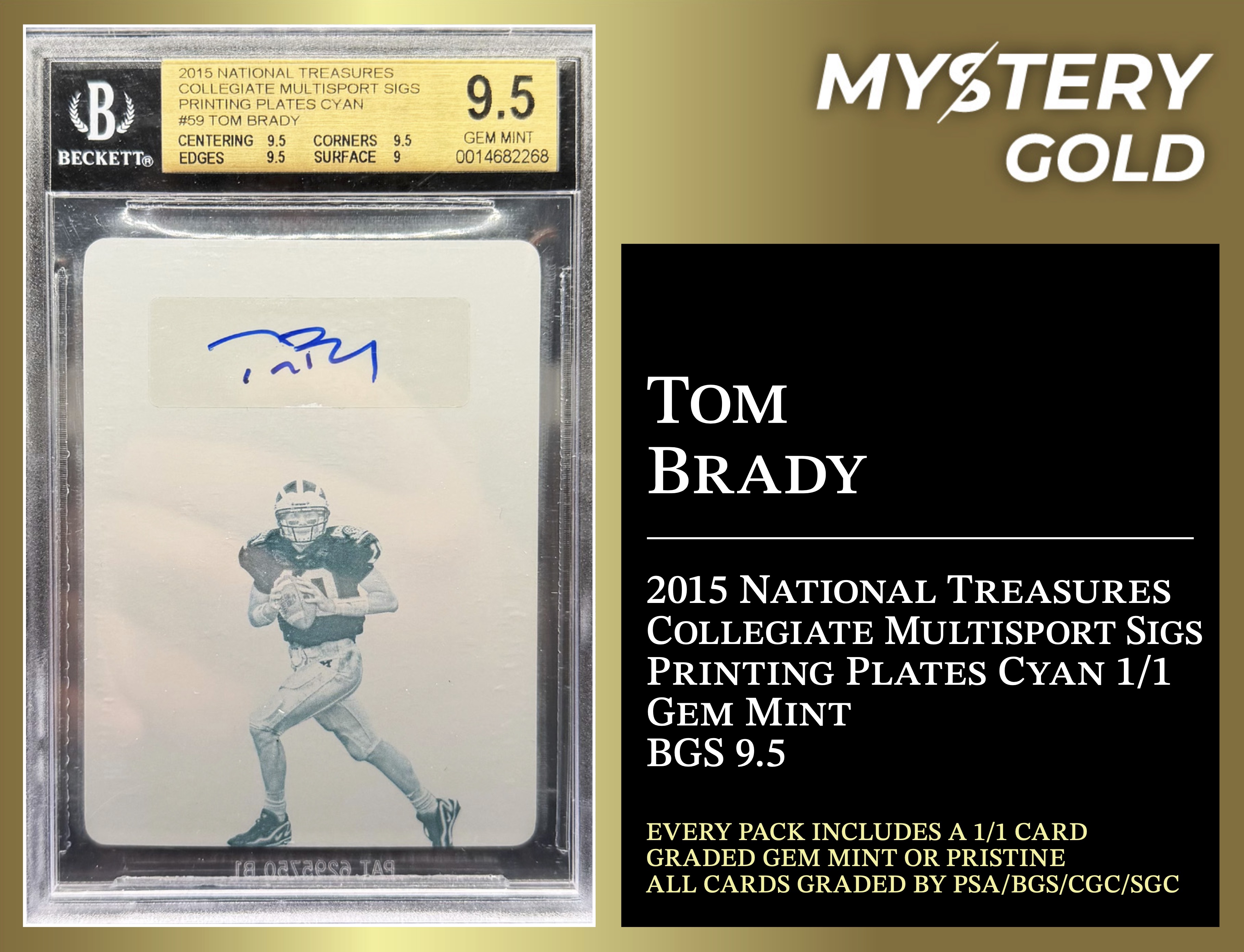 Mystery Gold Presents One Of One Mystery Box / Pack Series 2 - Contains (1) #1/1 PSA/BGS/CGC/SGC Gem Mint Or Pristine! at PristineAuction.com Mystery Gold Presents One Of One Mystery Box / Pack Series 2 - Contains (1) #1/1 PSA/BGS/CGC/SGC Gem Mint Or Pristine! at PristineAuction.com