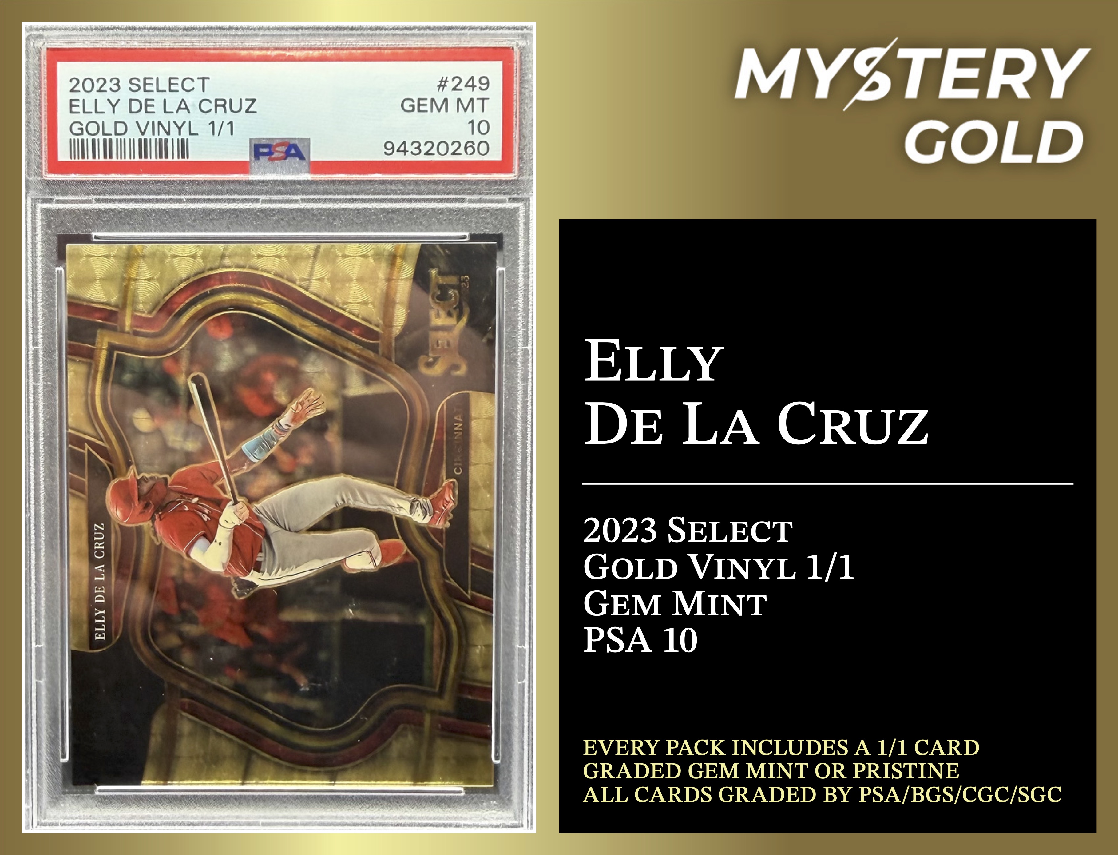 Mystery Gold Presents One Of One Mystery Box / Pack Series 2 - Contains (1) #1/1 PSA/BGS/CGC/SGC Gem Mint Or Pristine! at PristineAuction.com Mystery Gold Presents One Of One Mystery Box / Pack Series 2 - Contains (1) #1/1 PSA/BGS/CGC/SGC Gem Mint Or Pristine! at PristineAuction.com