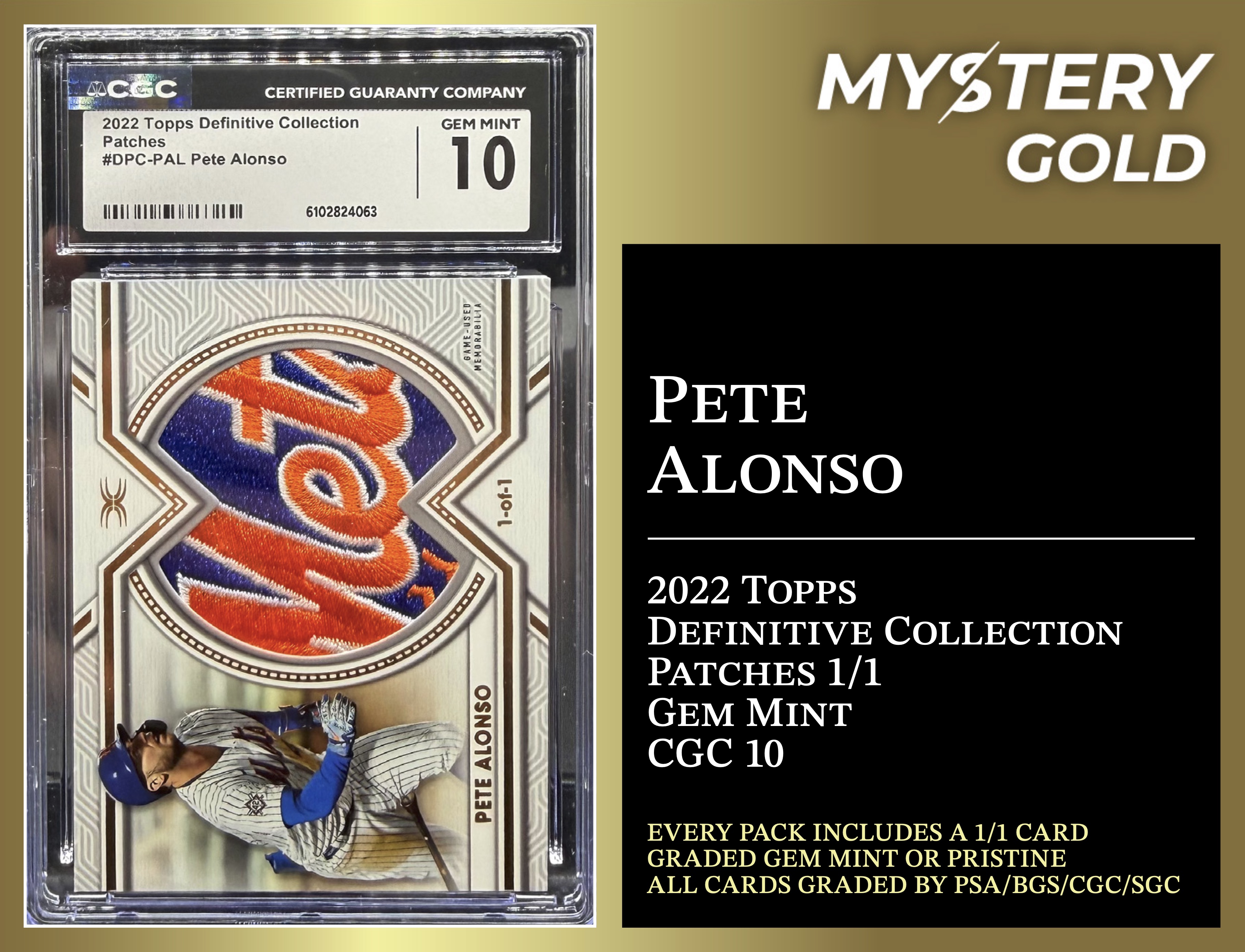Mystery Gold Presents One Of One Mystery Box / Pack Series 2 - Contains (1) #1/1 PSA/BGS/CGC/SGC Gem Mint Or Pristine! at PristineAuction.com Mystery Gold Presents One Of One Mystery Box / Pack Series 2 - Contains (1) #1/1 PSA/BGS/CGC/SGC Gem Mint Or Pristine! at PristineAuction.com
