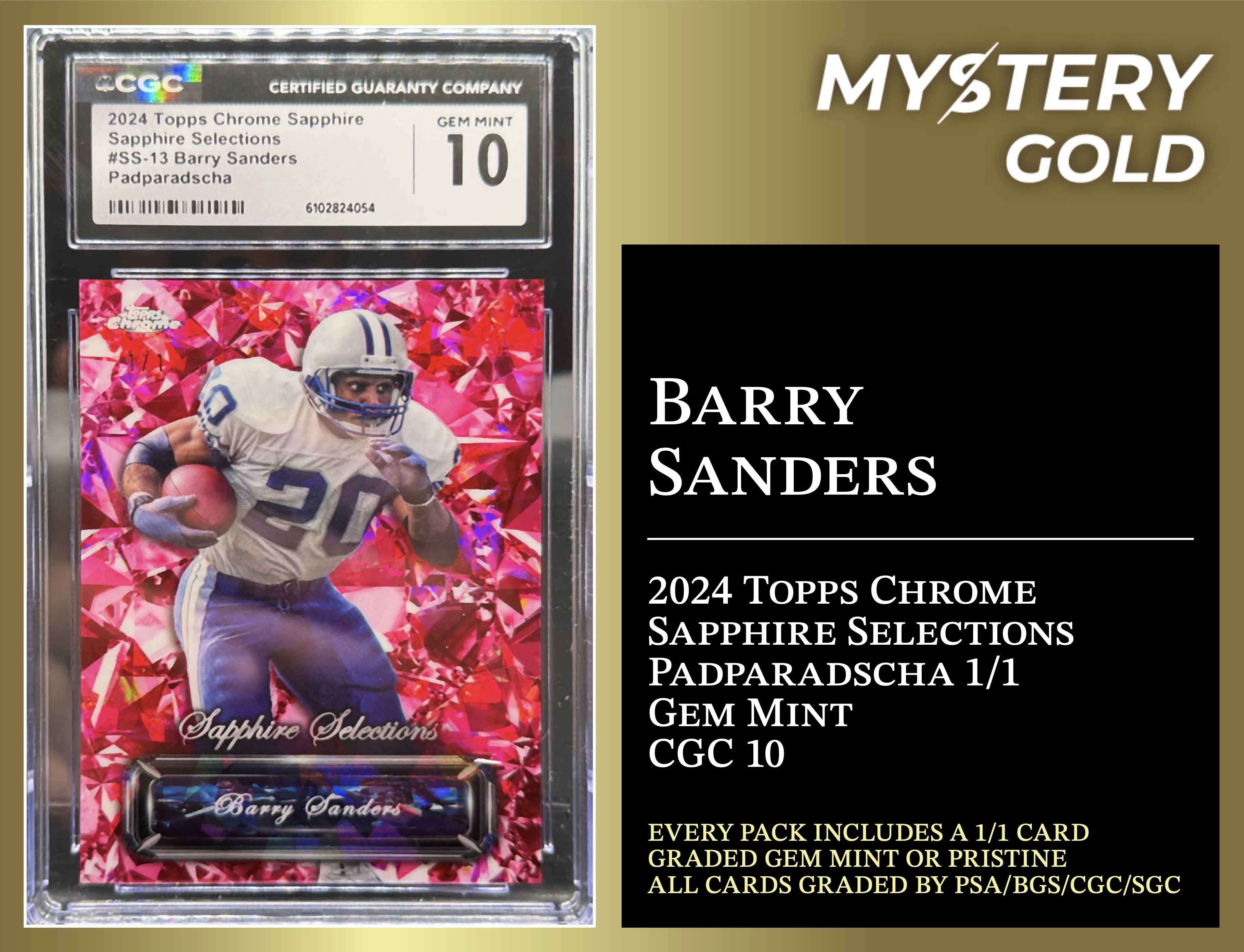 Mystery Gold Presents One Of One Mystery Box / Pack Series 2 - Contains (1) #1/1 PSA/BGS/CGC/SGC Gem Mint Or Pristine! at PristineAuction.com Mystery Gold Presents One Of One Mystery Box / Pack Series 2 - Contains (1) #1/1 PSA/BGS/CGC/SGC Gem Mint Or Pristine! at PristineAuction.com