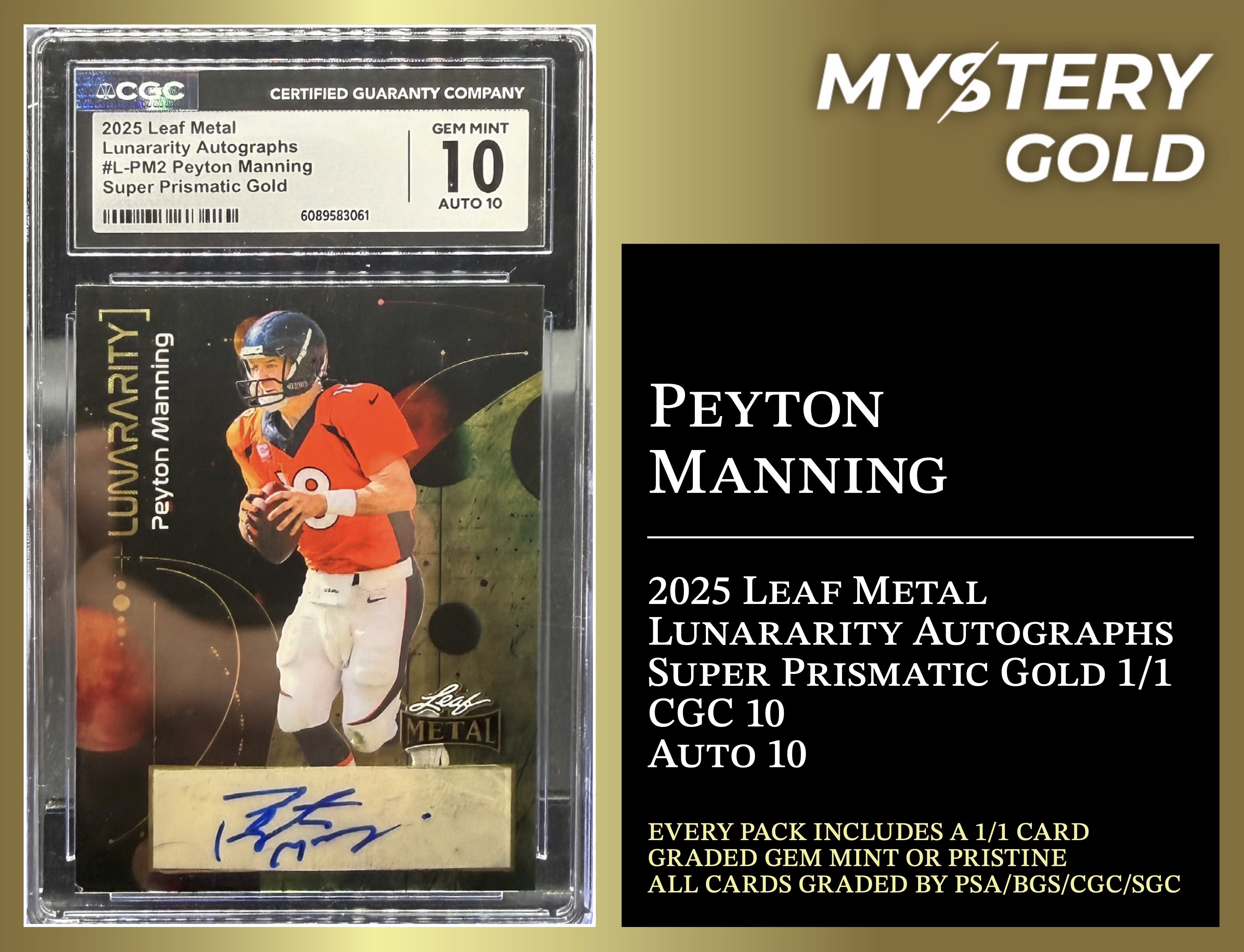 Mystery Gold Presents One Of One Mystery Box / Pack Series 2 - Contains (1) #1/1 PSA/BGS/CGC/SGC Gem Mint Or Pristine! at PristineAuction.com Mystery Gold Presents One Of One Mystery Box / Pack Series 2 - Contains (1) #1/1 PSA/BGS/CGC/SGC Gem Mint Or Pristine! at PristineAuction.com