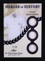 Gene Sarazen 2025 Leaf ITG Used Sports Heroes Of History Triple Relic Blue #HH33 #7/20 at PristineAuction.com