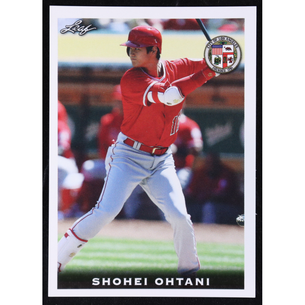 Shohei Ohtani 2018 Leaf National Convention Shohei Ohtani #Rookie01 RC at PristineAuction.com