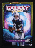 Troy Aikman 2024 Topps Chrome Galaxy Greats Gold Interstellar Refractors #GG-3 #36/50 at PristineAuction.com