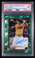 Nick Kurtz 2025 Topps Chrome Update Sapphire Edition Autographs Green #USANK #34/99 RC (PSA 9) at PristineAuction.com