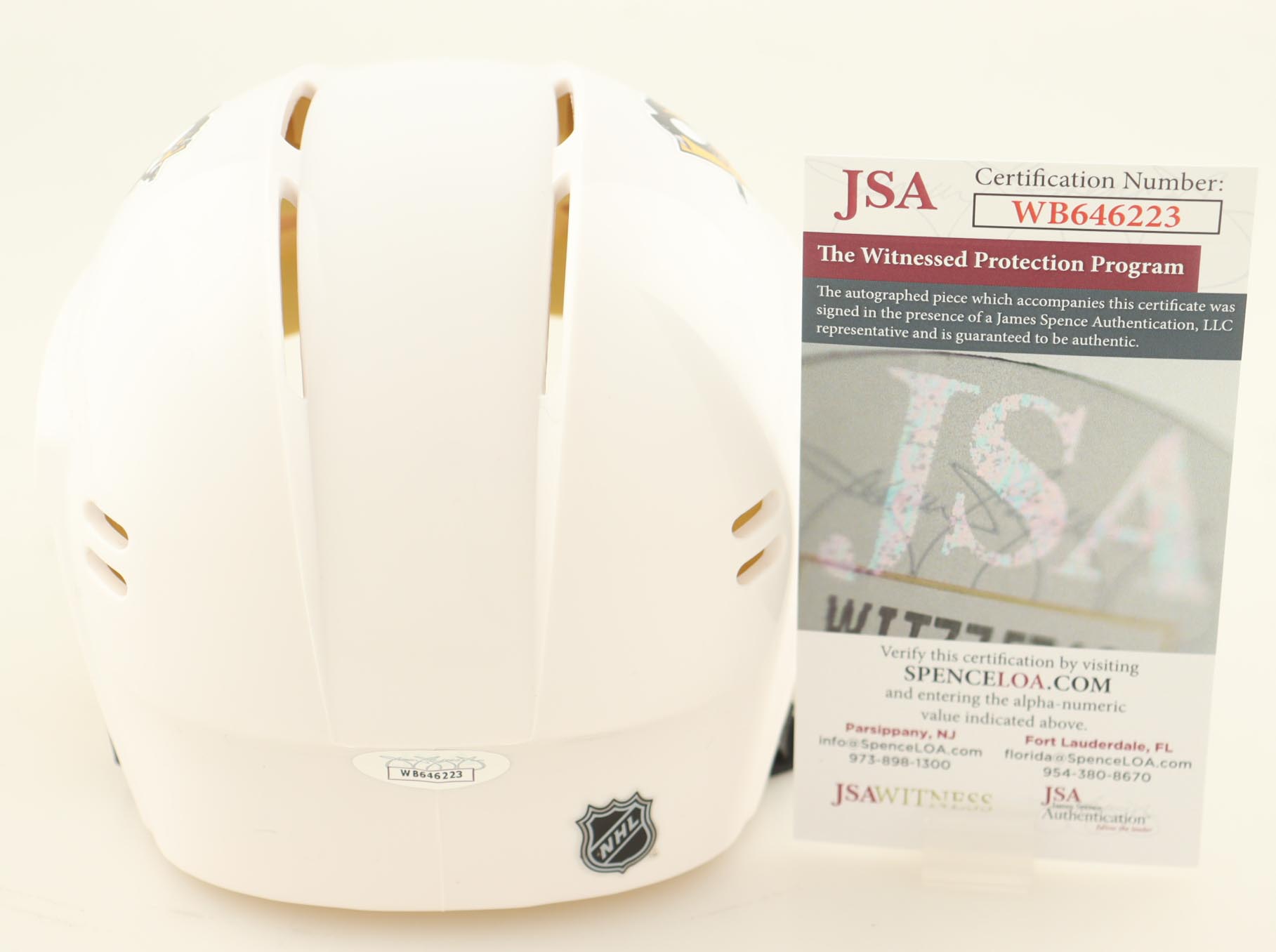 Mark Recchi Signed Penguins Mini Helmet Inscribed "HOF 2017" (JSA) at PristineAuction.com Mark Recchi Signed Penguins Mini Helmet Inscribed "HOF 2017" (JSA) at PristineAuction.com