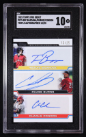 Travis Bazzana / Chase Burns / Charlie Condon 2025 Topps Pro Debut Triple Autographed #PDTBBC #13/25 (SGC 10) at PristineAuction.com