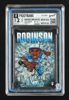 Jackie Robinson PiggyBanx "Barrier Breakers" Good 2 1st Edition Sequence Refractor #1/1 with Display Box at PristineAuction.com
