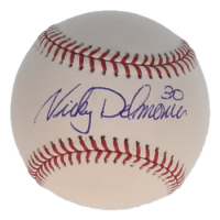 Nicky Delmonico Signed OML Baseball (PSA & JSA) at PristineAuction.com