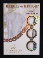 Hoyt Wilhelm 2025 Leaf ITG Used Sports Heroes Of History Triple Relic Gold #HH36 #1/1 at PristineAuction.com