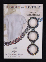 Hoyt Wilhelm 2025 Leaf ITG Used Sports Heroes Of History Triple Relic Silver Sparkle #HH36 #5/10 at PristineAuction.com
