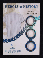 Hoyt Wilhelm 2025 Leaf ITG Used Sports Heroes Of History Triple Relic Turquoise #HH36 #5/7 at PristineAuction.com