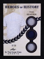 Tom Seaver 2025 Leaf ITG Used Sports Heroes Of History Triple Relic Blue #HH86 #9/20 at PristineAuction.com