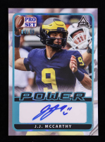 JJ McCarthy 2021 Leaf Pro Set Power Autographs Light Blue #BAJJM RC #84/99 at PristineAuction.com