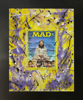 "Swami Maharishi" 1968 MAD Magazine Original Custom Framed Painting On Glass 023-26 (Lewis) at PristineAuction.com