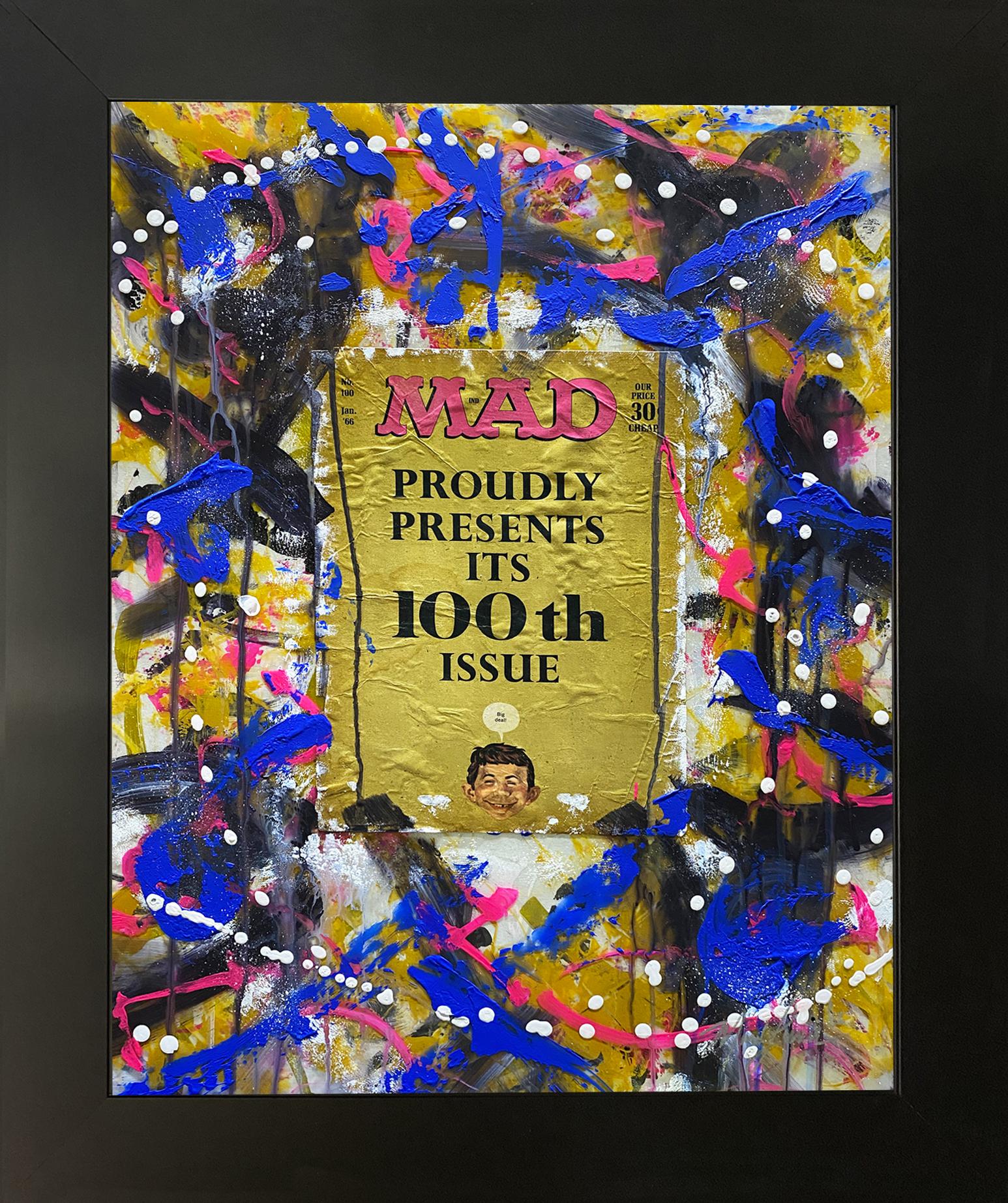 "Centennial Chaos" 1966 MAD Magazine Original Custom Framed Painting On Glass 024-26 (Lewis) at PristineAuction.com "Centennial Chaos" 1966 MAD Magazine Original Custom Framed Painting On Glass 024-26 (Lewis) at PristineAuction.com