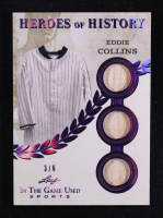 Eddie Collins 2025 Leaf ITG Used Sports Heroes Of History Triple Relic Purple #HH27 ##3/6 at PristineAuction.com