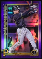 Nick Yorke 2025 Topps Chrome Purple Refractors #36 RC #199/250 at PristineAuction.com