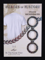 Franz Beckenbauer 2025 Leaf ITG Used Sports Heroes Of History Triple Relic Silver Sparkle #HH31 #8/8 at PristineAuction.com