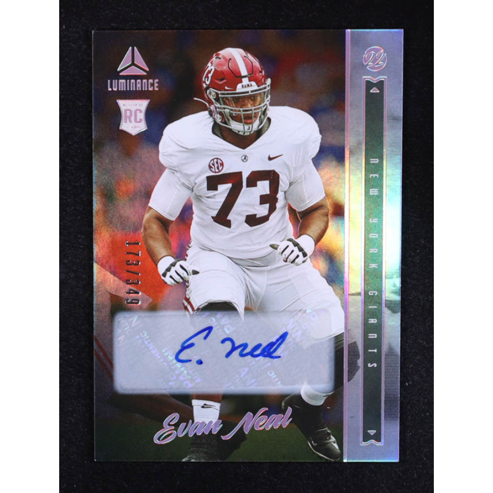 Evan Neal 2022 Panini Luminance Autographs #137 #173/349 RC at PristineAuction.com