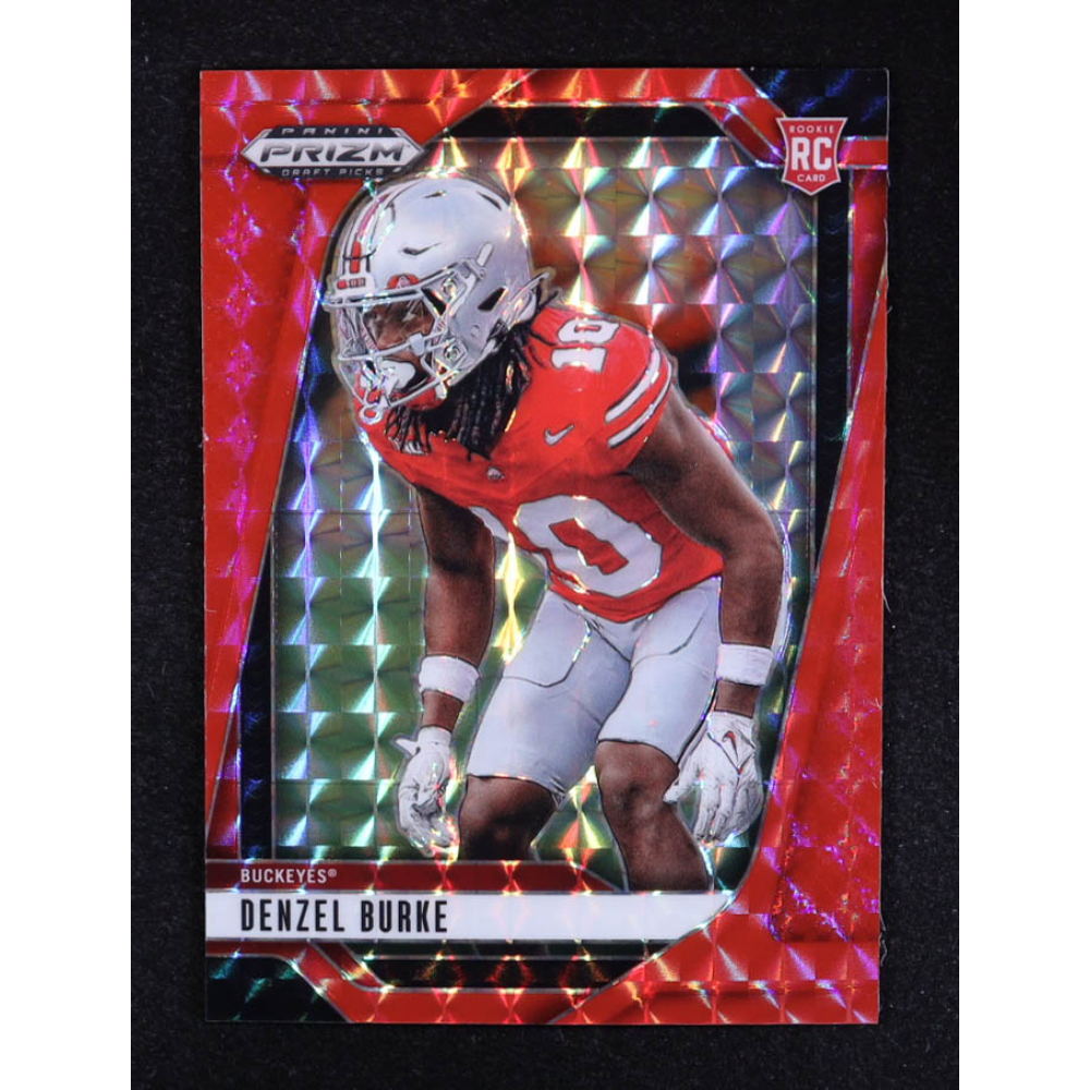 Denzel Burke 2025 Panini Prizm Draft Picks Red Prizm #79 #42/125 RC at PristineAuction.com