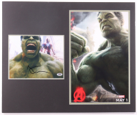 Mark Ruffalo Signed "The Incredible Hunk" Custom Matted Photo Display (PSA) at PristineAuction.com