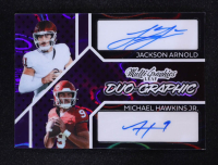 Jackson Arnold / Michael Hawkins Jr. 2024 Leaf MultiGraphics Duo-Graphics Purple #MDG26 #5/6 at PristineAuction.com