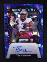 Trey Benson 2024 Panini Prizm Draft Picks Signing Day Blue Ice #48 RC #72/75 at PristineAuction.com