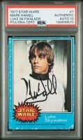 Mark Hamill Signed 1977 Star Wars Topps #1 Card (PSA | Auto 10) at PristineAuction.com