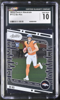 Bo Nix 2024 Panini Absolute #112 RC (CGC 10) at PristineAuction.com