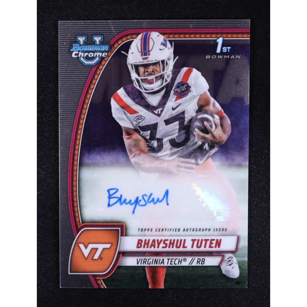 Bhayshul Tuten 2024 Bowman Chrome University Prospect Autographs #PABTU RC at PristineAuction.com