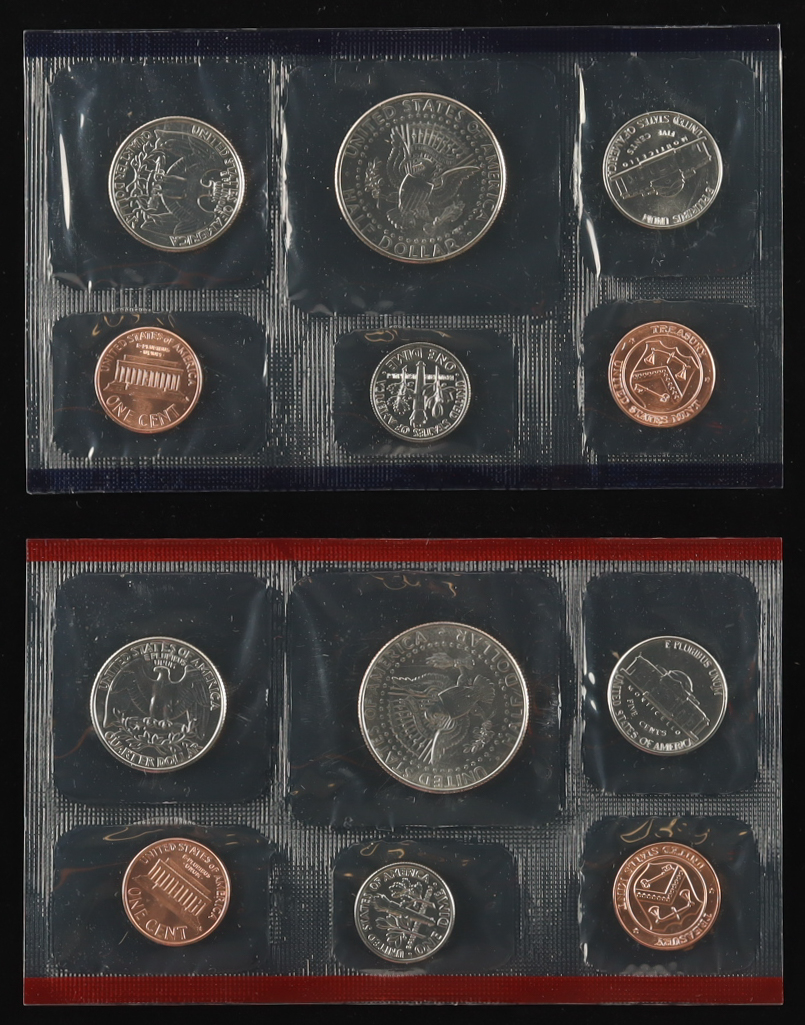 1990 Uncirculated United States Mint (12) Coin Set at PristineAuction.com 1990 Uncirculated United States Mint (12) Coin Set at PristineAuction.com