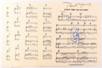 Paul Young Signed "Everytime You Go Away" Sheet Music with 45RPM LP Vinyl Record (JSA) at PristineAuction.com