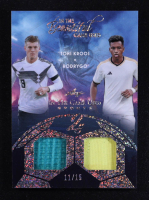 Toni Kroos / Rodrygo 2025 Leaf ITG Used Sports In The Beautiful Game Used Relics Silver Sparkle #B211 #11/15 at PristineAuction.com