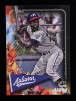 Hank Aaron 2024 Topps Update Autumn Tales Black #AT39 #115/299 at PristineAuction.com