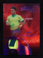 Endrick 2025 Leaf ITG Used Sports In The Beautiful Game Relic Purple #BU5 #2/6 at PristineAuction.com