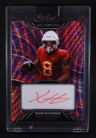 Xavier Hutchinson 2023 Leaf WildChrome Purple Wave Holo Signatures #WCR98 #6/7 RC at PristineAuction.com