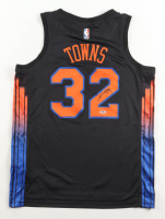 Karl-Anthony Towns Signed Knicks Jordan Authentic Jersey (PSA) at PristineAuction.com