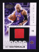 Vince Carter 2004-05 Fleer Hoops Hot Materials Game-Worn Jersey #HM-VC #090/500 at PristineAuction.com