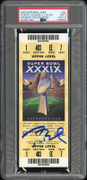 Tom Brady Signed 2005 Super Bowl XXXIX Full Ticket (PSA 9 | Auto 10) at PristineAuction.com
